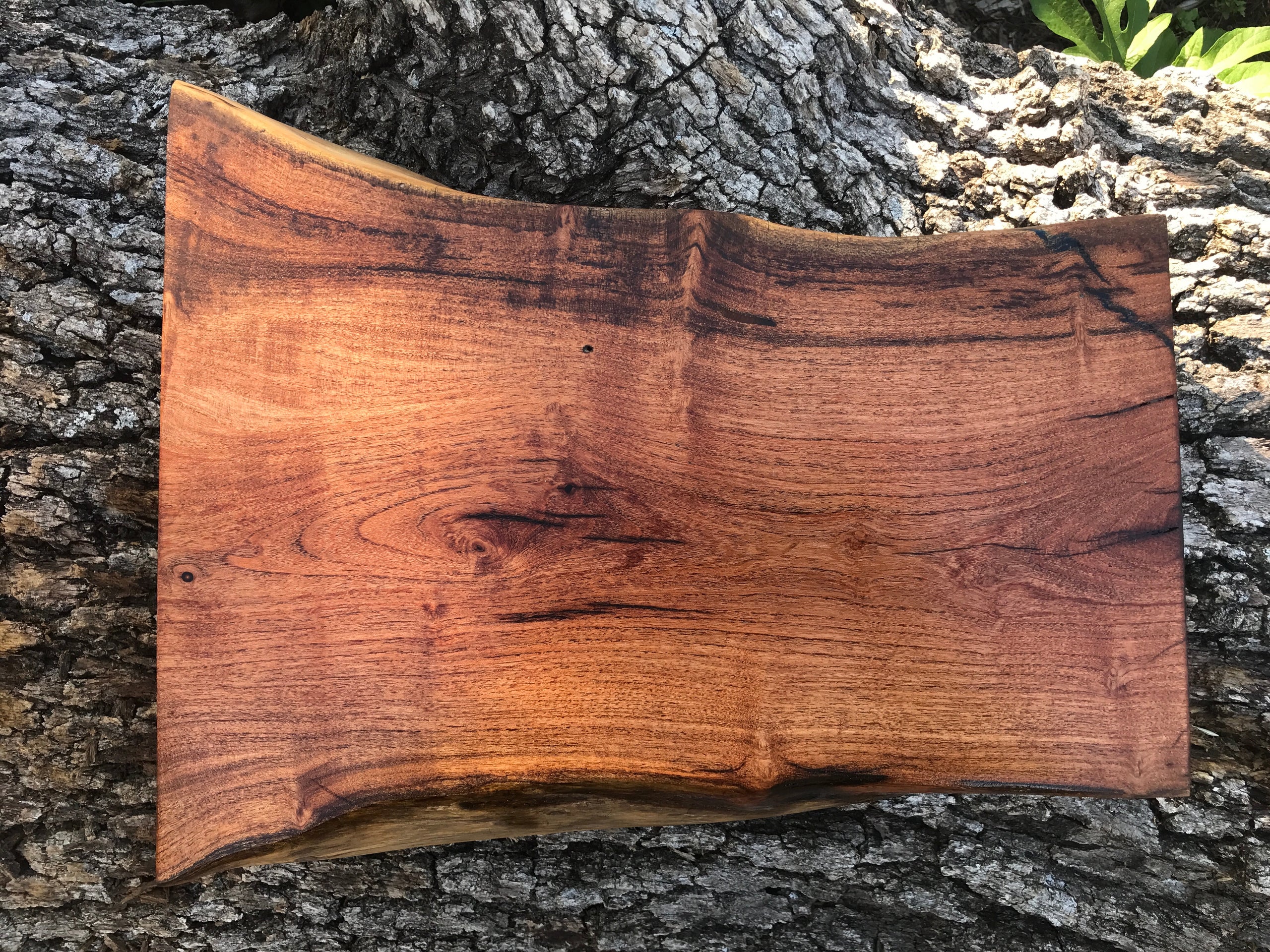 Live Edge Mesquite Cutting Board Kraft's Log Works